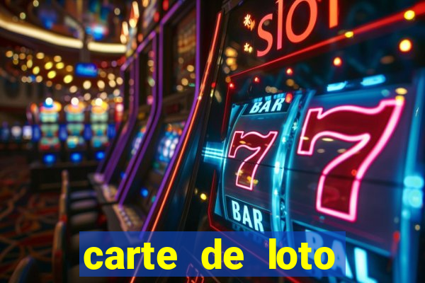 carte de loto bingo a imprimer gratuit