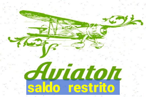 saldo restrito sporting bet