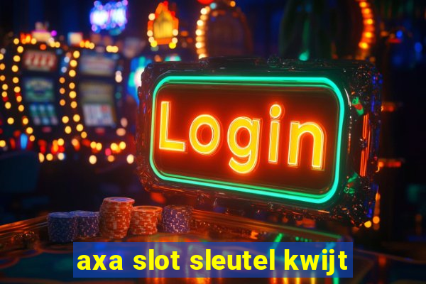 axa slot sleutel kwijt