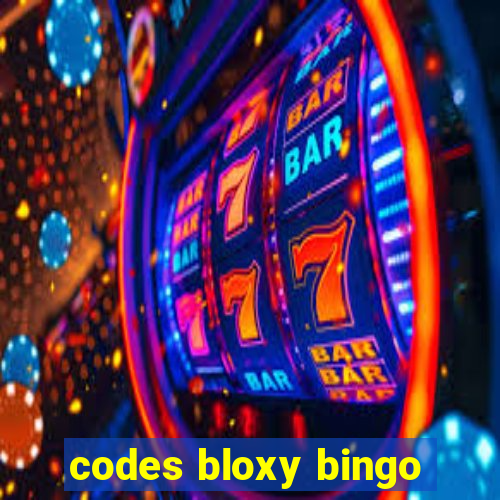 codes bloxy bingo