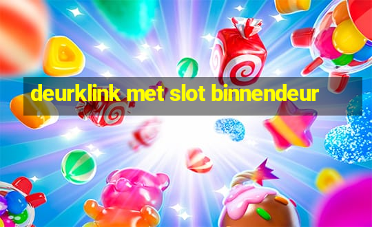 deurklink met slot binnendeur