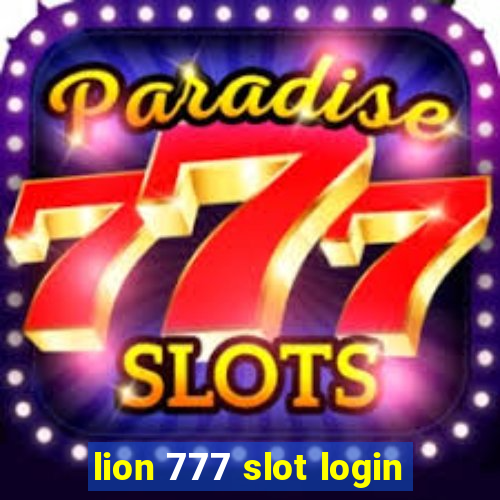 lion 777 slot login