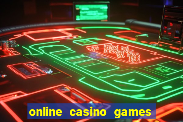 online casino games for real money