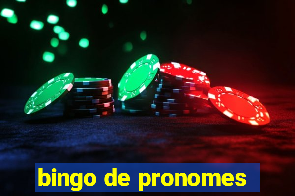 bingo de pronomes