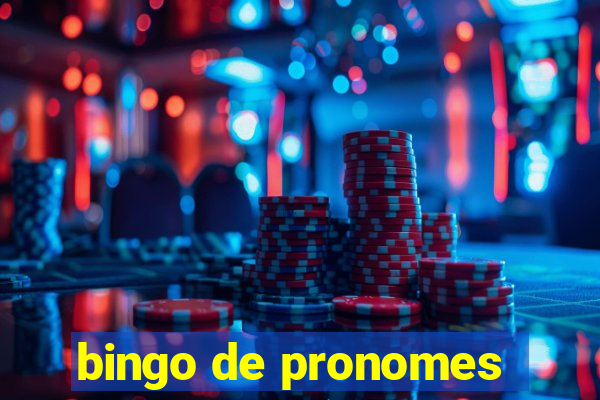 bingo de pronomes