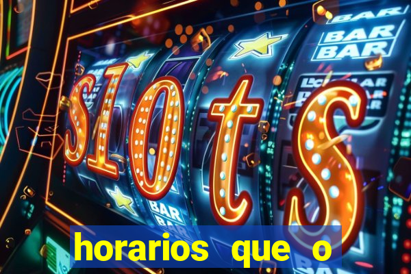 horarios que o fortune tiger paga