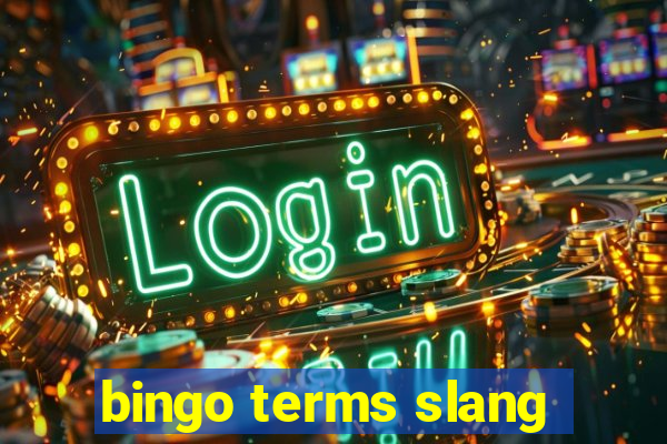 bingo terms slang