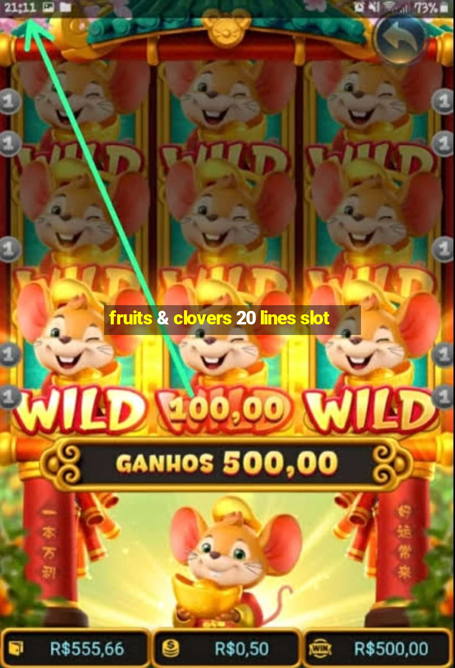 fruits & clovers 20 lines slot