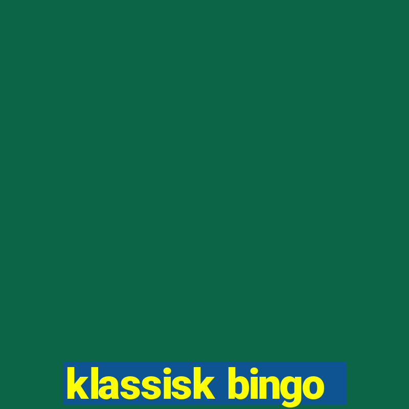 klassisk bingo