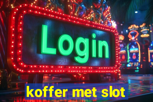 koffer met slot