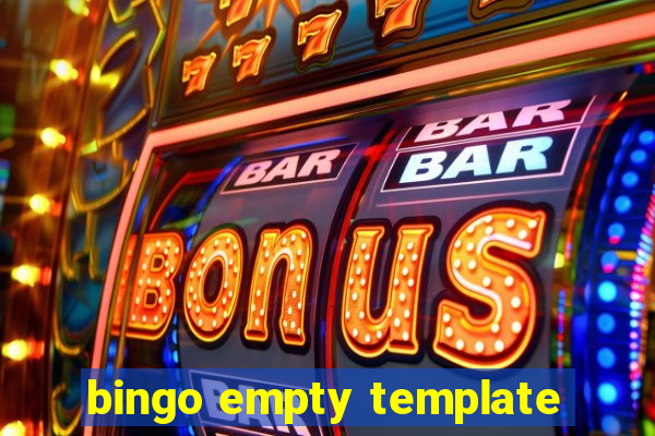 bingo empty template