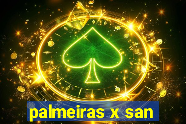 palmeiras x san