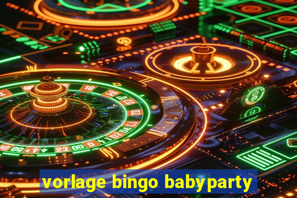 vorlage bingo babyparty