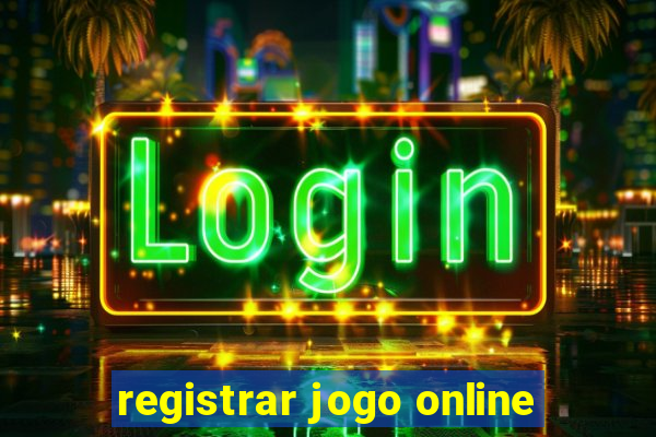 registrar jogo online