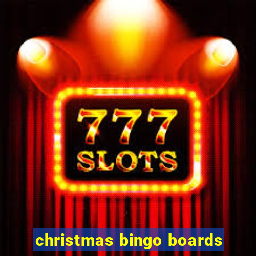 christmas bingo boards