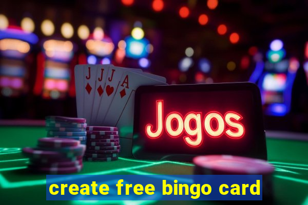 create free bingo card