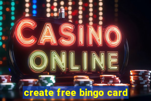 create free bingo card