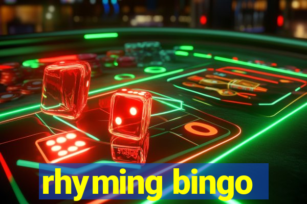 rhyming bingo