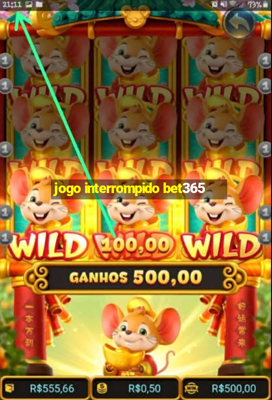 jogo interrompido bet365