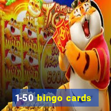 1-50 bingo cards