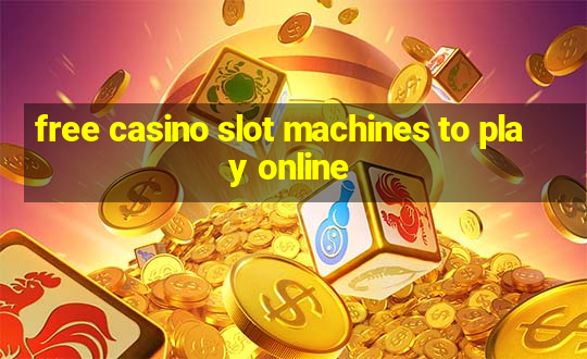 free casino slot machines to play online