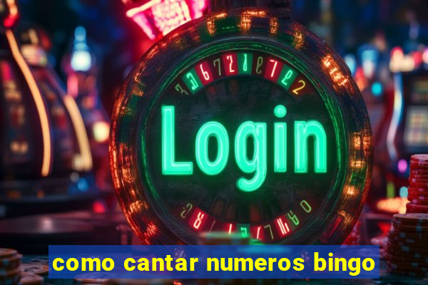 como cantar numeros bingo