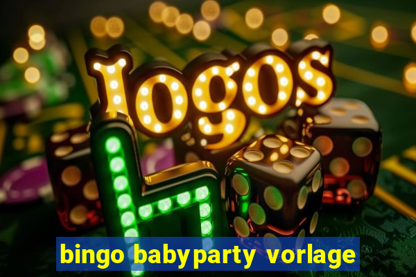 bingo babyparty vorlage