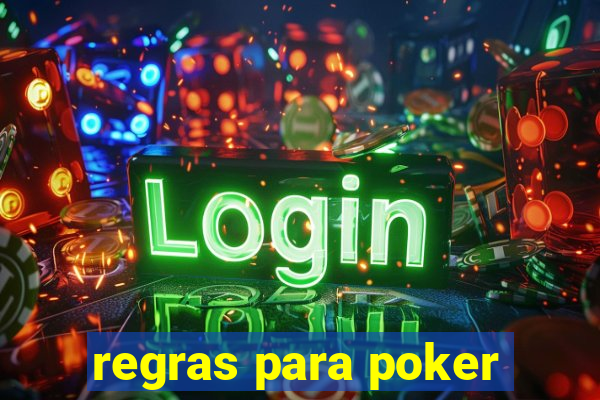 regras para poker