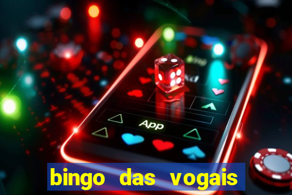 bingo das vogais colorido para imprimir