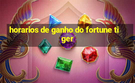 horarios de ganho do fortune tiger