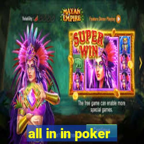 all in in poker