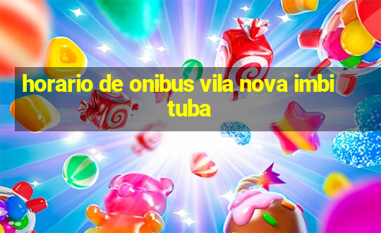 horario de onibus vila nova imbituba