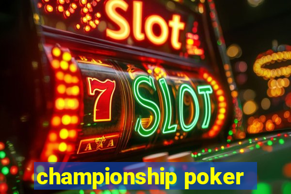 championship poker