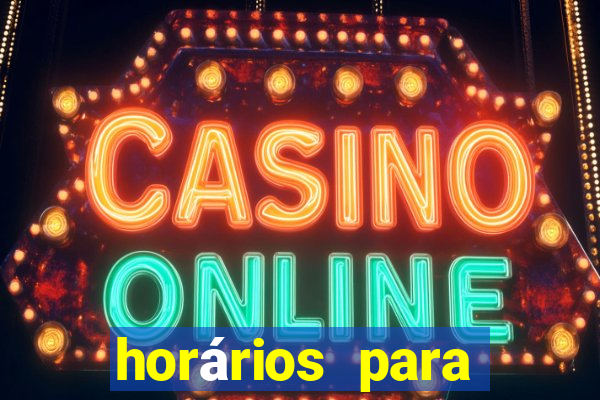 horários para ganhar no fortune tiger