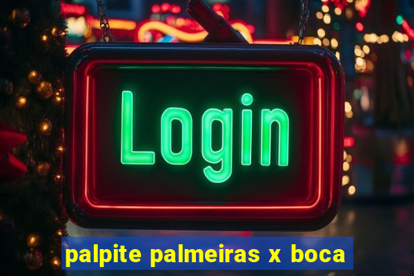 palpite palmeiras x boca