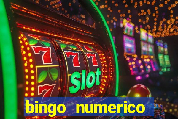 bingo numerico educa??o infantil