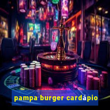 pampa burger cardápio