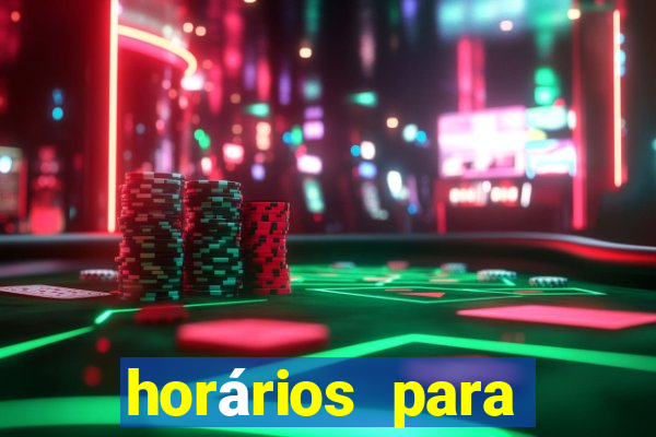 horários para jogar fortune tiger