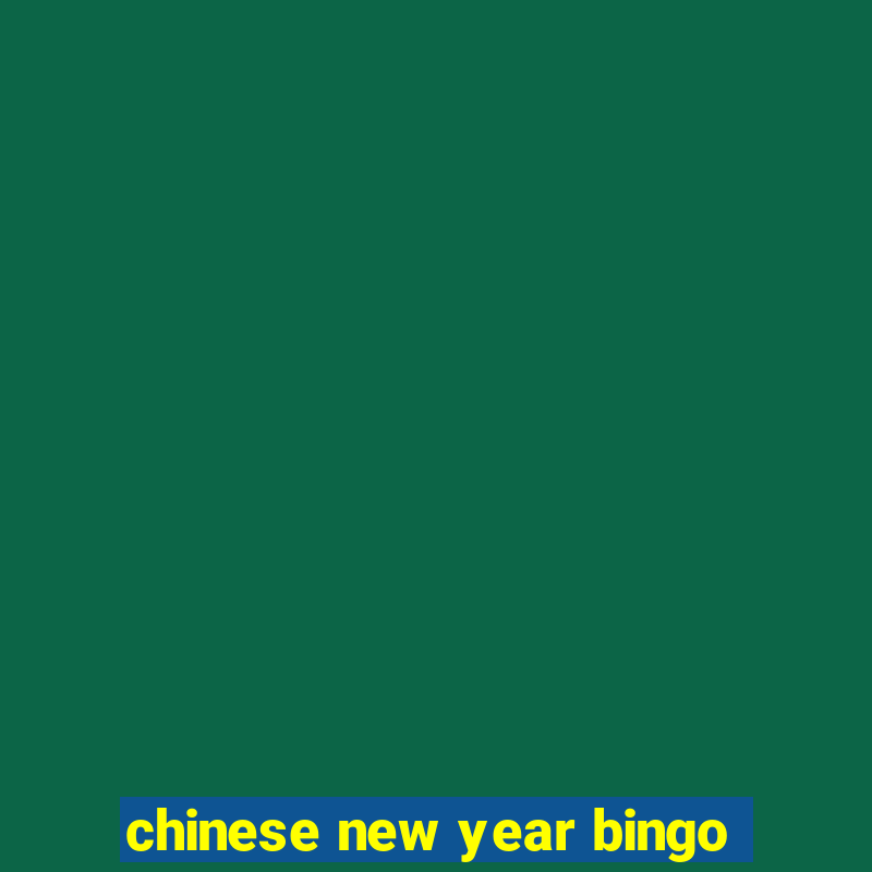 chinese new year bingo