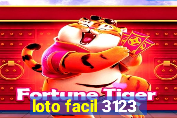 loto facil 3123