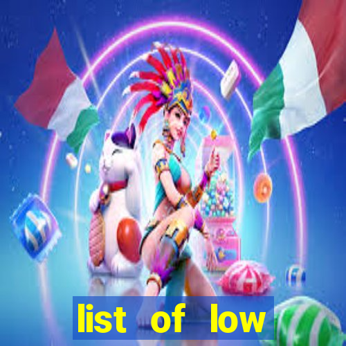 list of low volatility slot machines