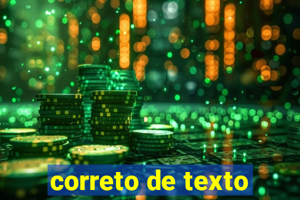 correto de texto