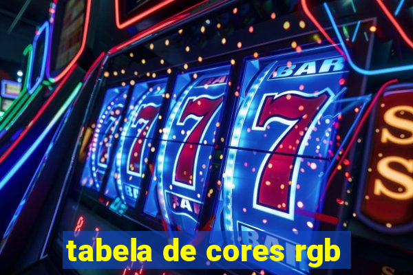 tabela de cores rgb