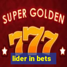 lider in bets