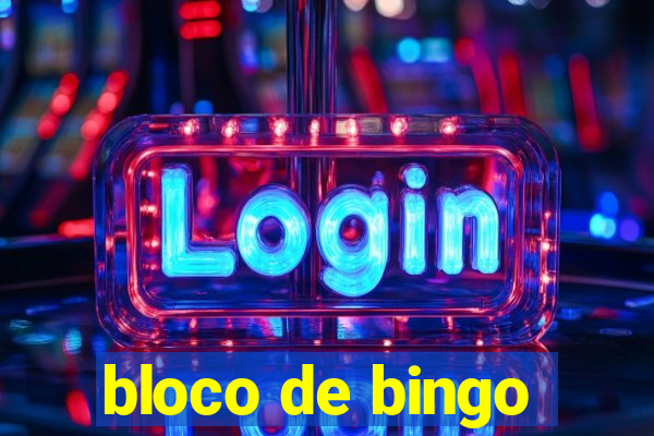 bloco de bingo