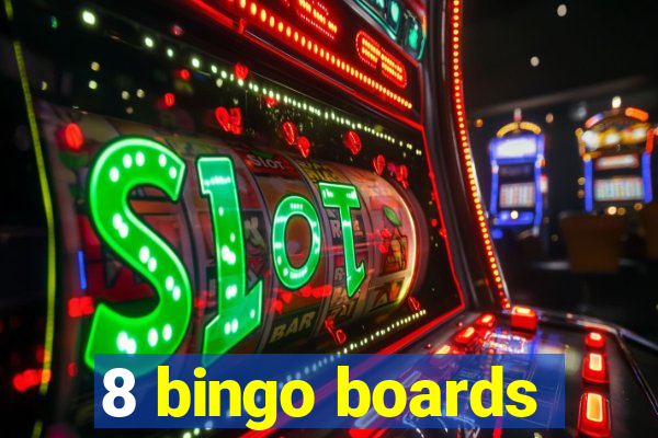 8 bingo boards