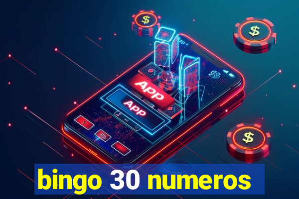 bingo 30 numeros