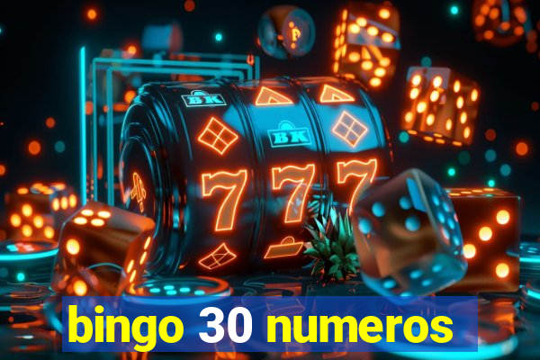 bingo 30 numeros