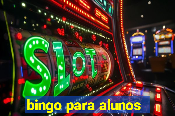 bingo para alunos