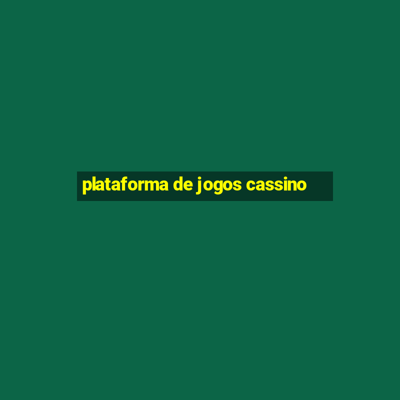 plataforma de jogos cassino